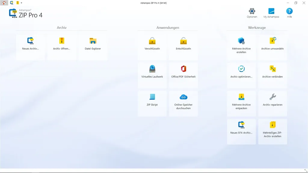 Logiciel de décompression complet Ashampoo ZIP Pro 4 pour ordinateur - 7