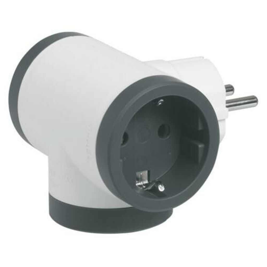 Legrand 694520, Typ F, 220 - 230 V, 16 A, Schwarz, Weiß, Produktbild 