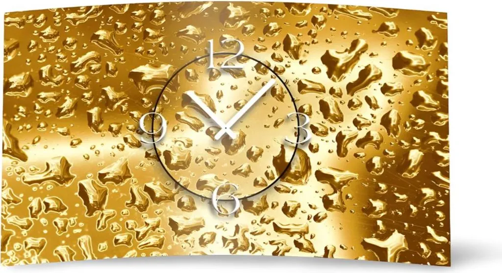 Horloge murale silencieuse dorée : fini le bruit avec ce design moderne