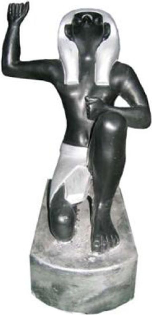 Ägyptischer Pharao Figur aus Kunststoff, Höhe 21 cm