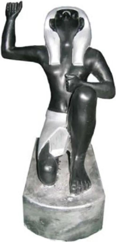 Figurine pharaon égyptien légère en plastique pour étagère