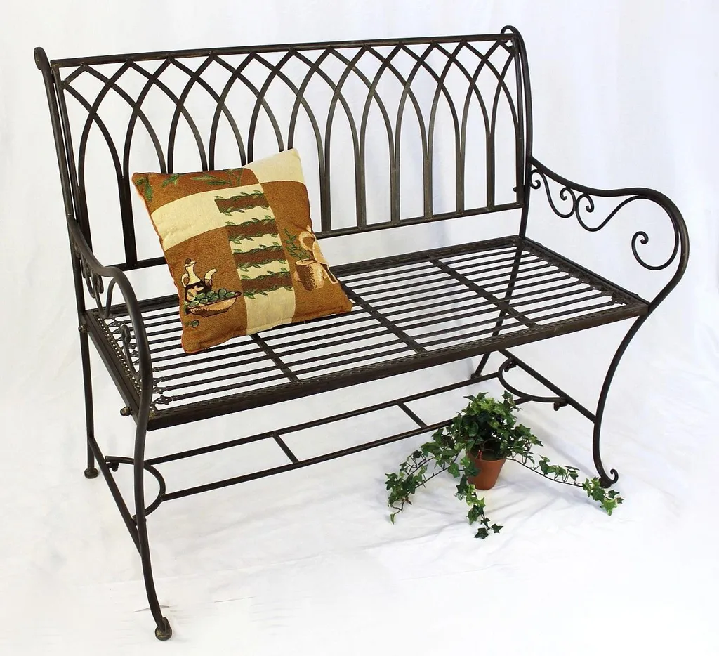 Banc de jardin 2 places DanDiBo Romina idéal pour balcon et terrasse