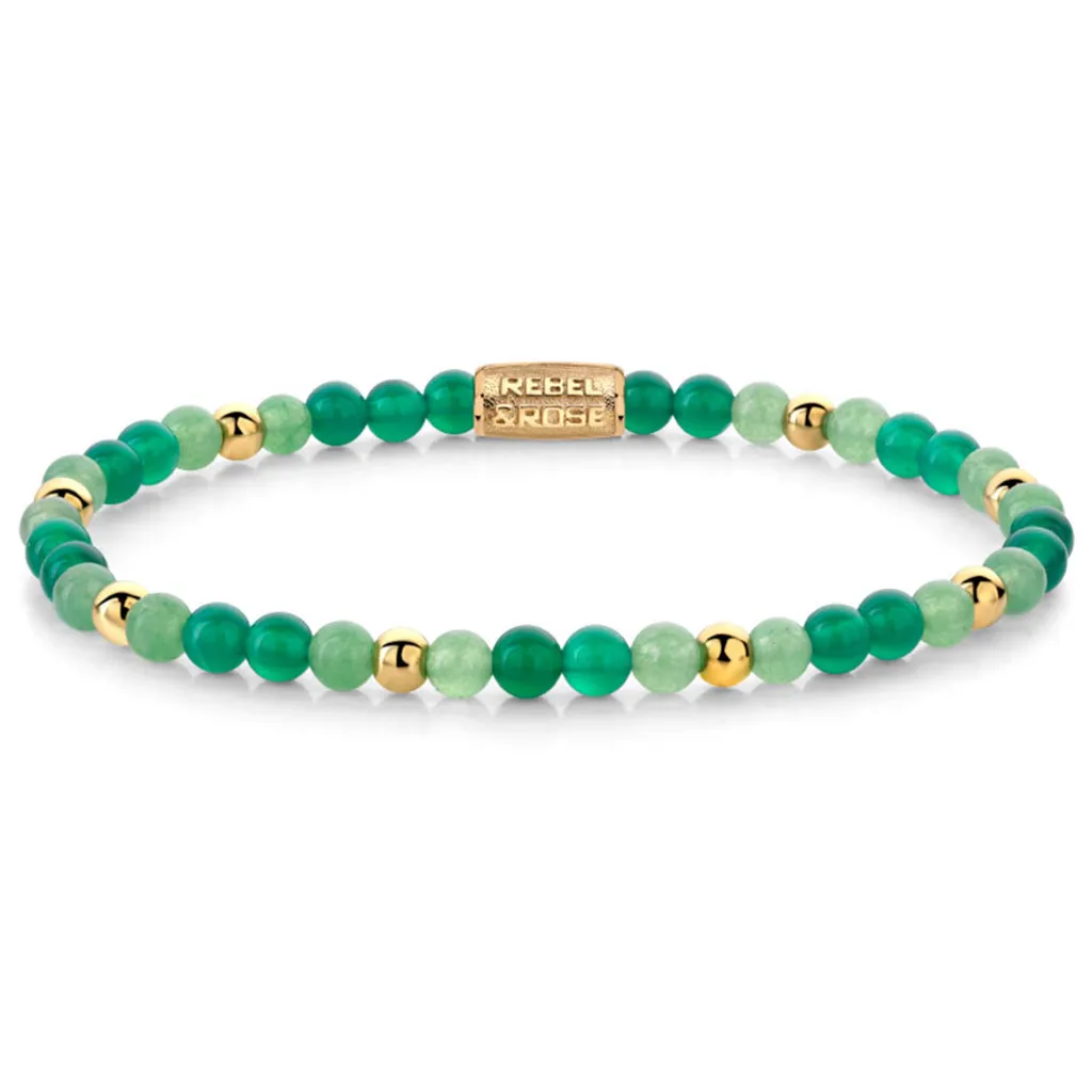 Bracelet Rebel & Rose RR-40122-G Green Morning Vibes en Taille S