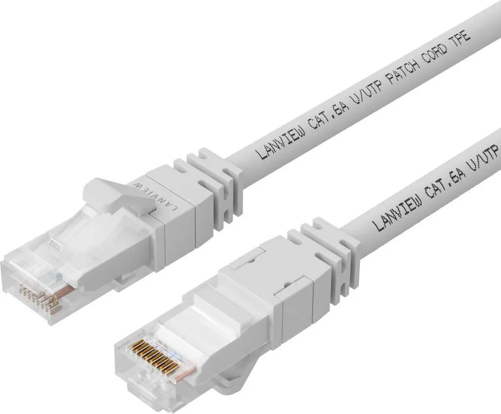 Lanview LV-UTP6A075W Cavo Patch Cat6A 7,5m S/FTP LSZH Bianco - Shop