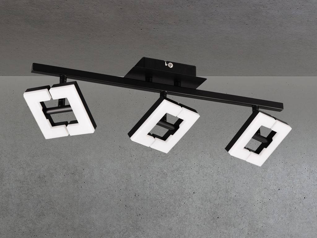 LED Deckenleuchte Spots geteilt schwenkbar Eingangsbereich, Treppenhaus und Flur