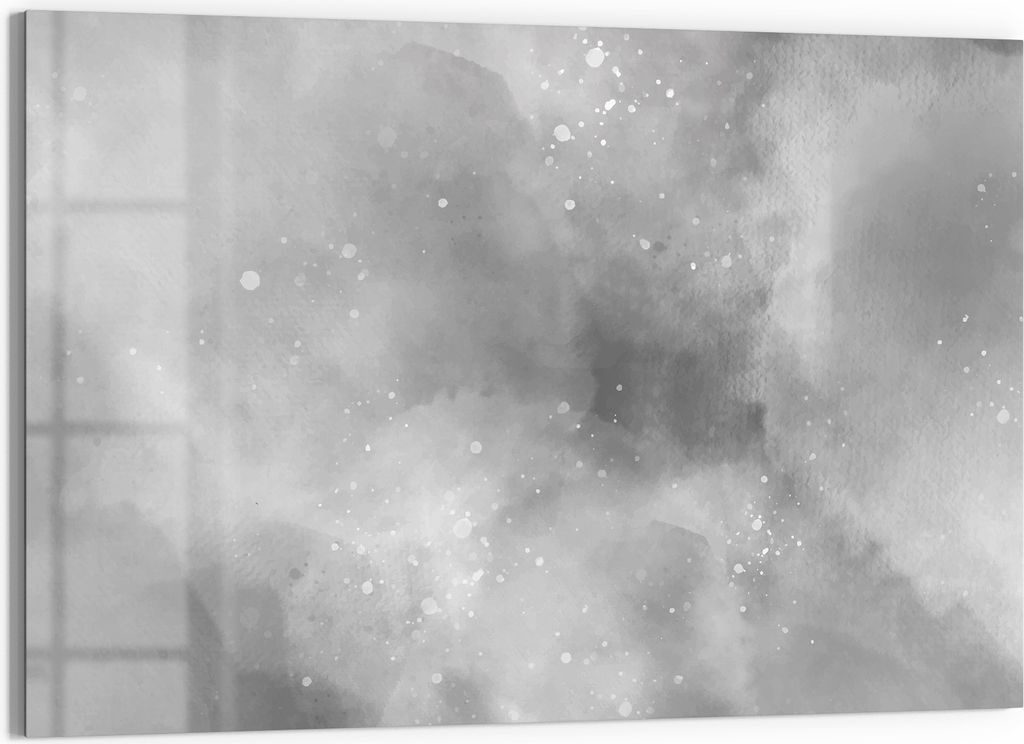 DEQORI Glasbild Echtglas 90x60 cm 'Nebel und Sterne' Produktbild 