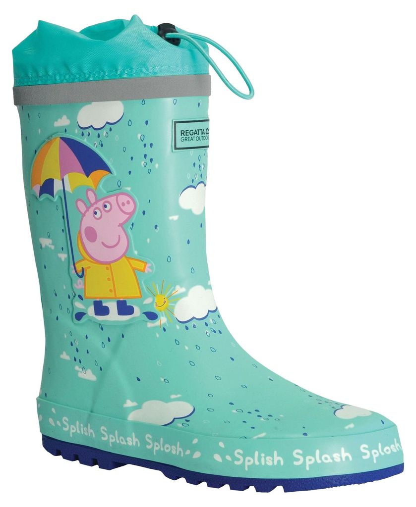 Regatta - Kinder Gummistiefel, Splash RG7809 (31 EU) (Aruba Blau)