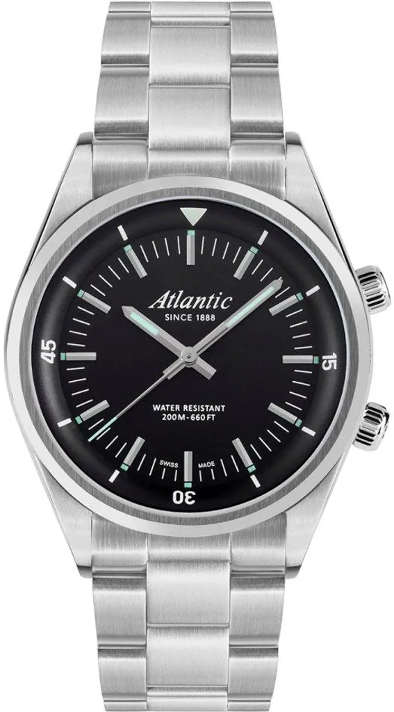 Montre Atlantic 73375.41.61 homme en acier - Horlogerie suisse classique