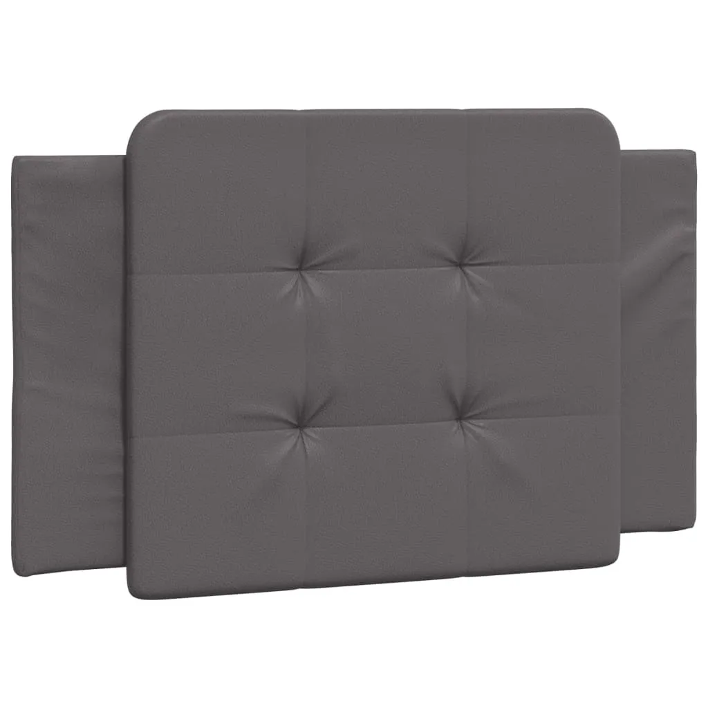 Cuscino Testiera Zadar SYFAX™ 80cm Similpelle Grigia - Upgrade Comfort