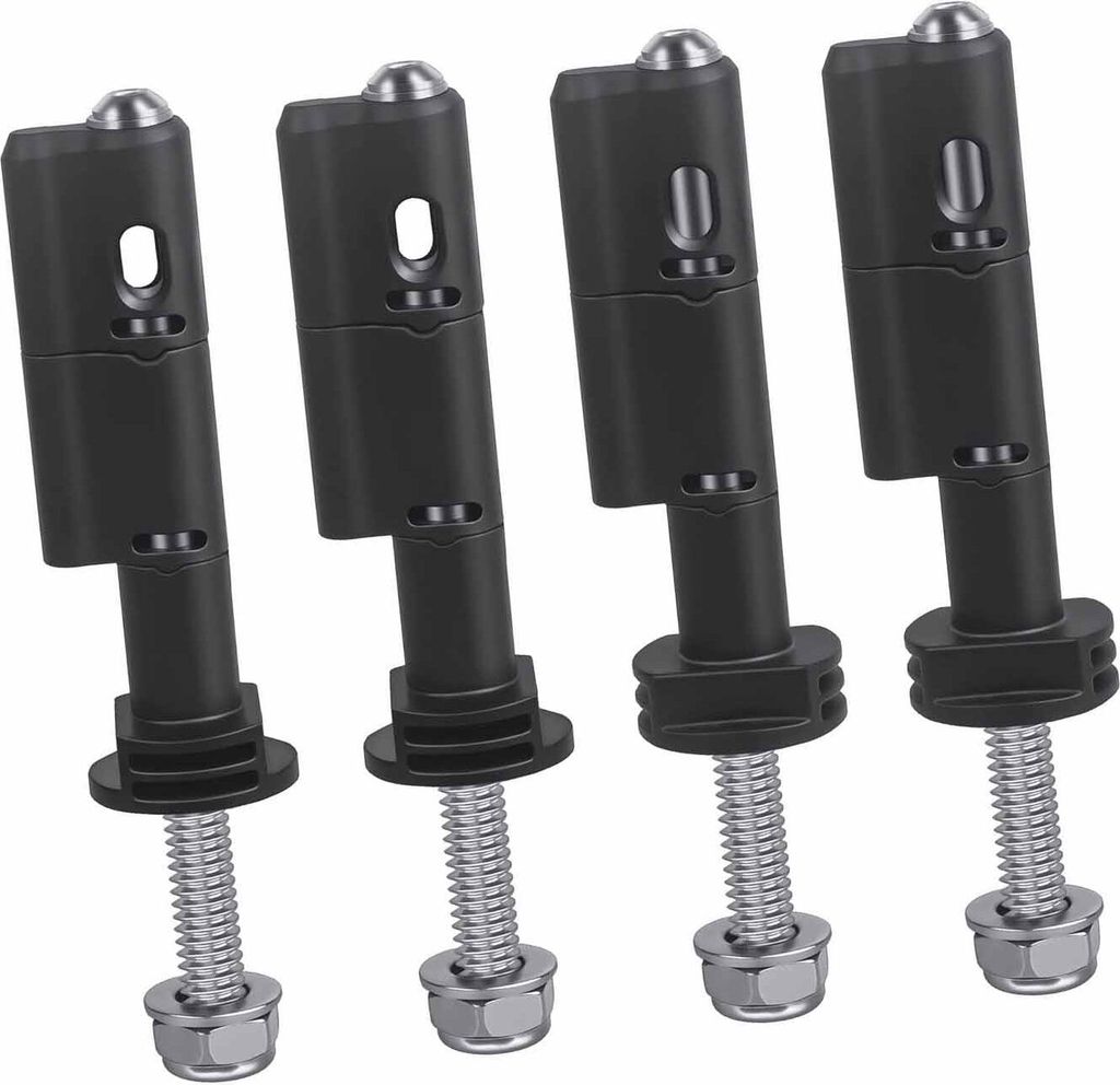 4-teiliges Sicherheits-Befestigungsstift-Set aus Edelstahl für MaxTrax MKII Recovery Traction Board, abschließbar, diebstahlsicher