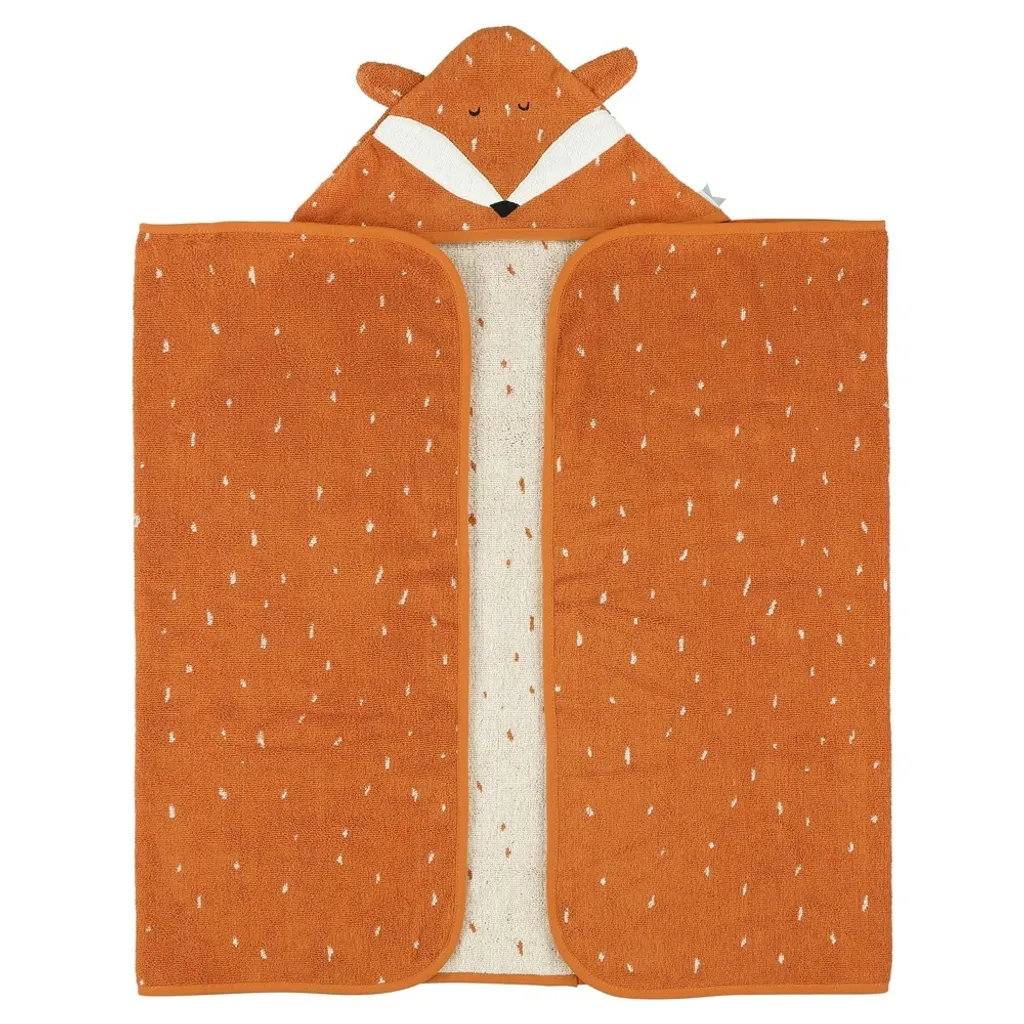 Serviette bébé Trixie Mr. Fox 70x130cm : finis les frissons après le bain