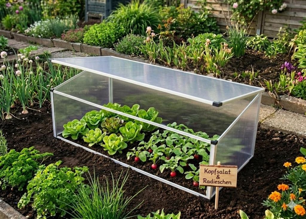 Aluminium Frühbeet PLANTBOX XL Treibhaus Foliengewächshaus Tomaten