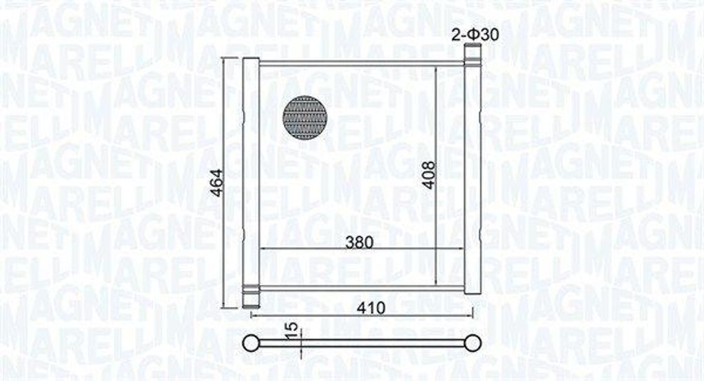 MAGNETI MARELLI 350213151900 Motorkühler OE A4515010001 kompatibel mit Fortwo