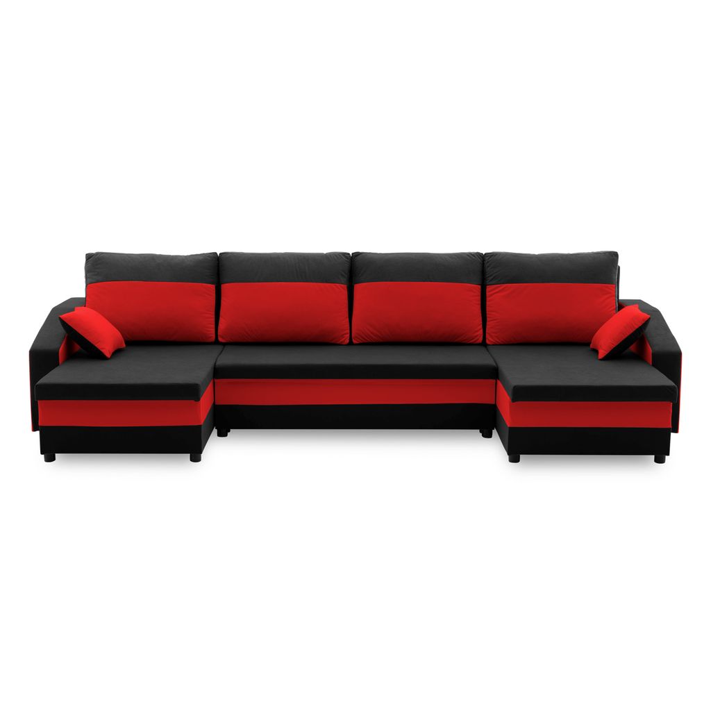 Ecksofa SPARTA U-FORM mit Schlaffunktion - Eckcouch mit 3 Produktbild 