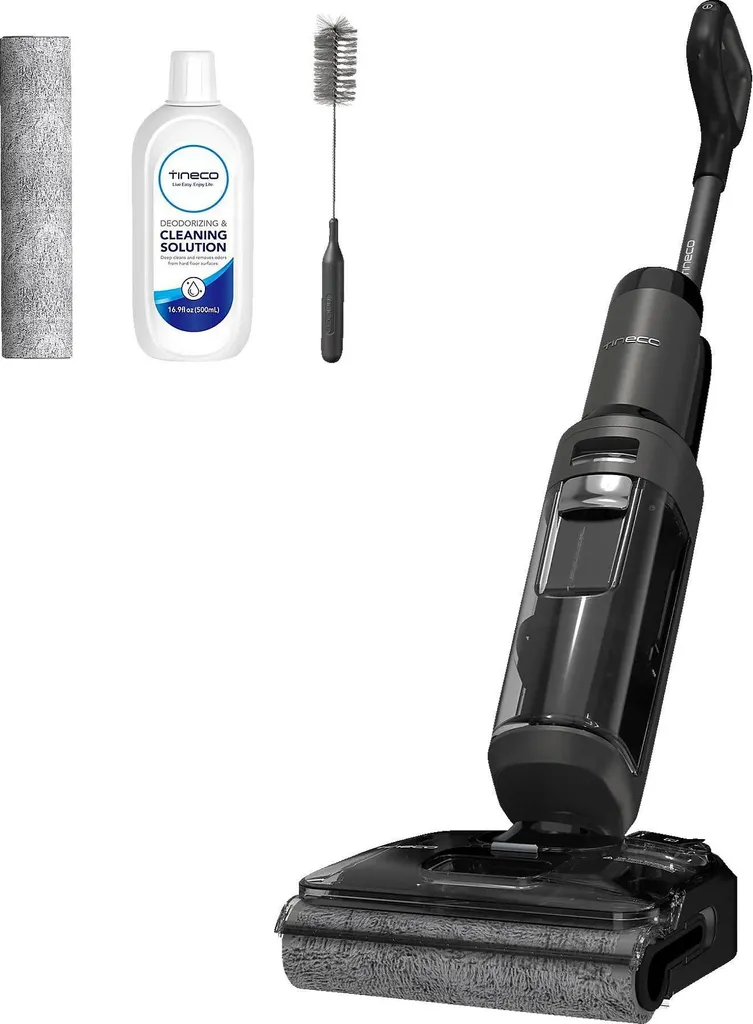 Tineco S6 Stretch Extreme Aspirateur Balai sans Sac 0,8L Noir et Gris