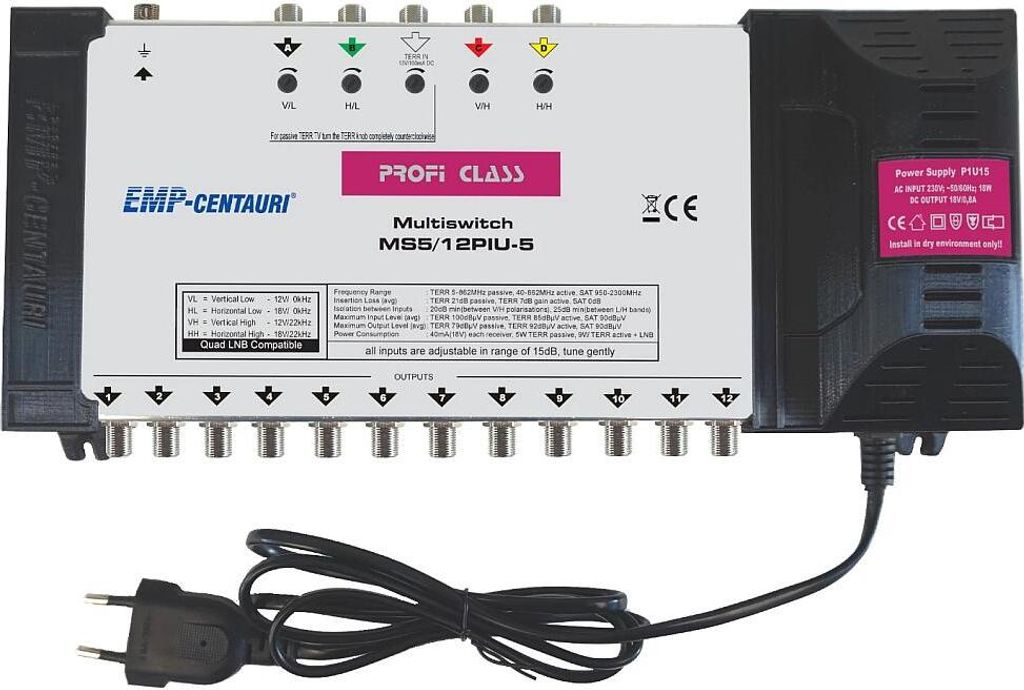 Multiprepínač EMP-Centauri EMP MS512PIU-5 Obrázok produktu 