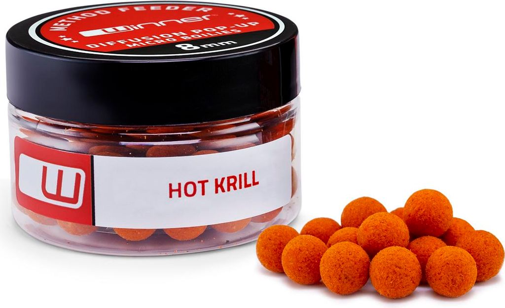 MF Diffusion Micro Boilies 8mm/20g - Red Krill Method Baits