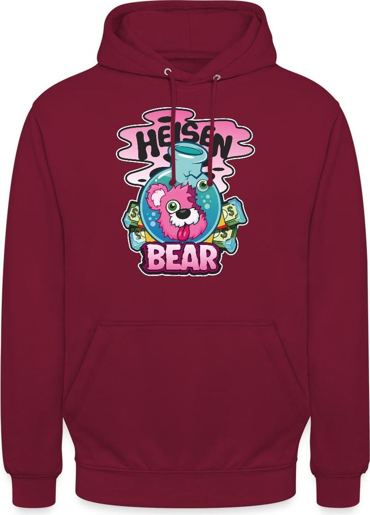 Spreadshirt Breaking Bad Heisenbear Pinker Teddybär Uni Hoodie, L, Bordeaux
