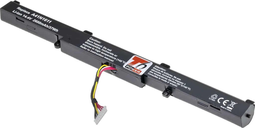 Batterie T6 Power pour Asus 0B110-00360100 Li-Ion 14,4V 2600mAh Noir