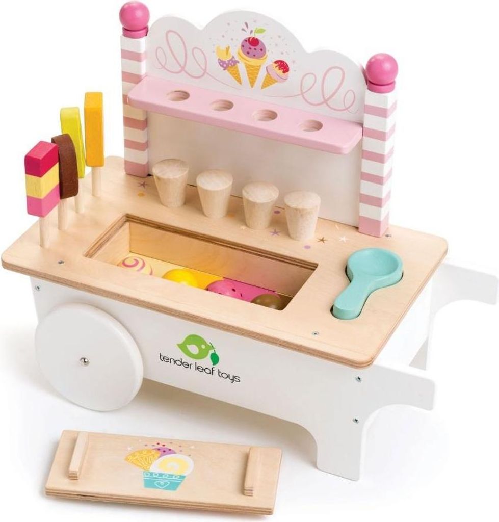 Tender Leaf Toys Ice Cream Cart, Kuchyňa a jedlo, 3 rok / Obrázok produktu 