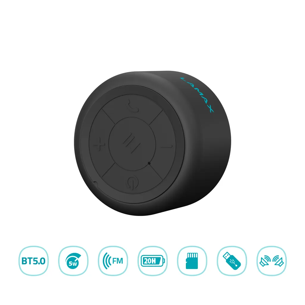 Mini enceinte nomade Bluetooth 5W LAMAX Sphere2 avec Radio FM et USB - 4