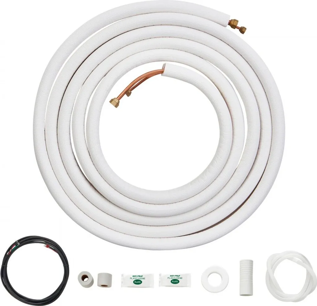 Tube de cuivre 7620mm AC 6,4x9,5mm avec câble pour Mini Split
