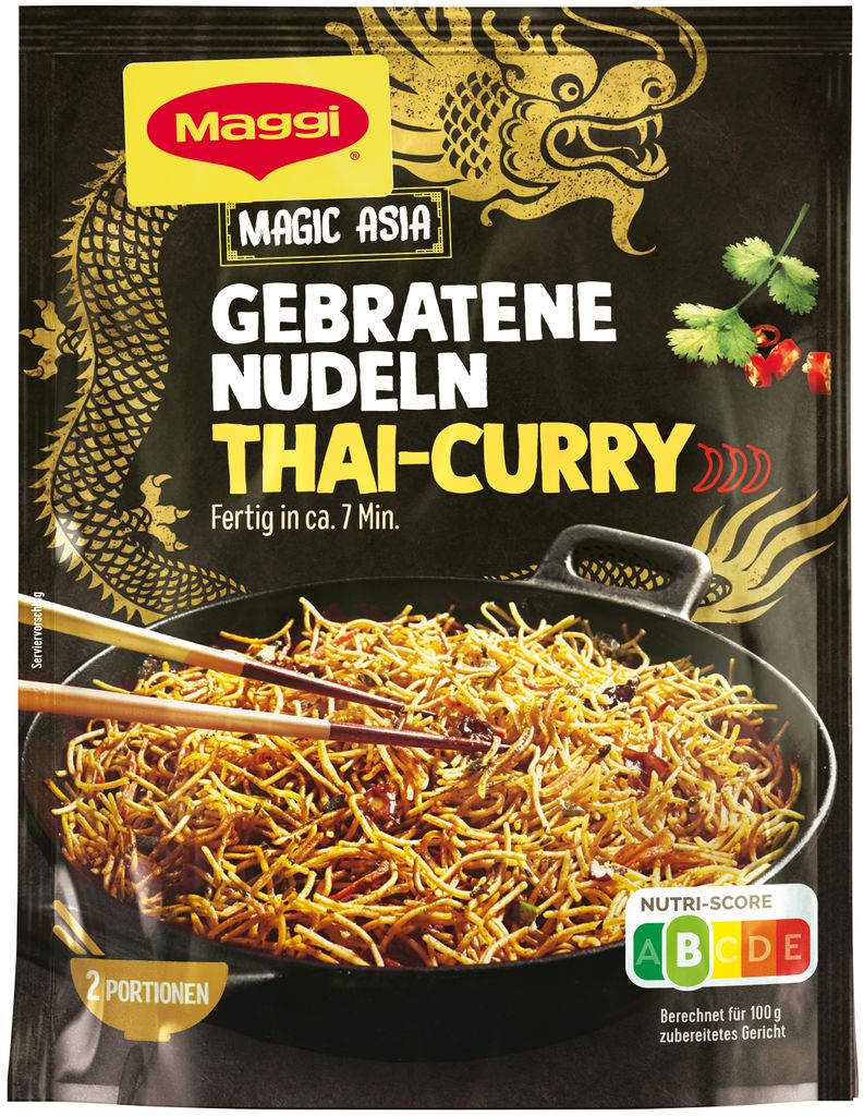 Maggi gebratene Nudeln Thai Curry Produktbild 