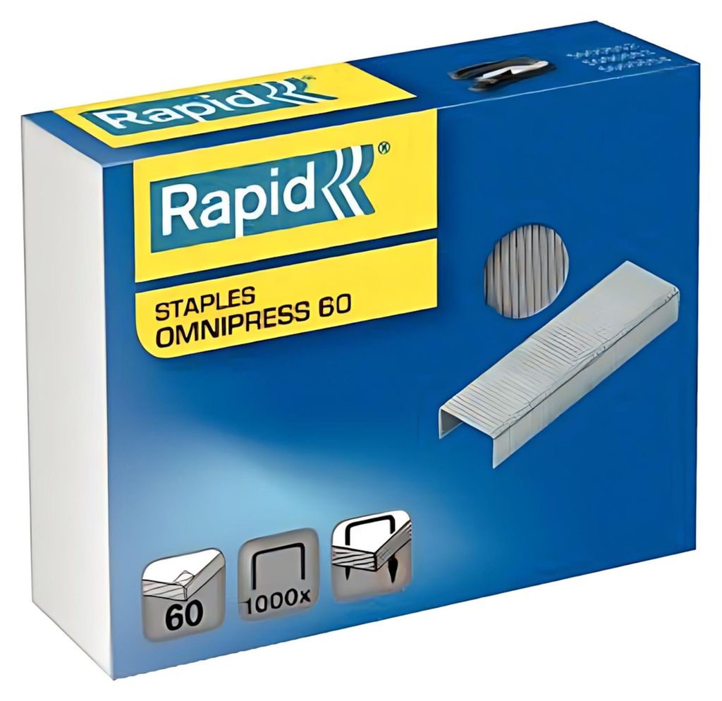 Rapid Heftklammern Omnipress 60 verzinkt 1.000 Stück