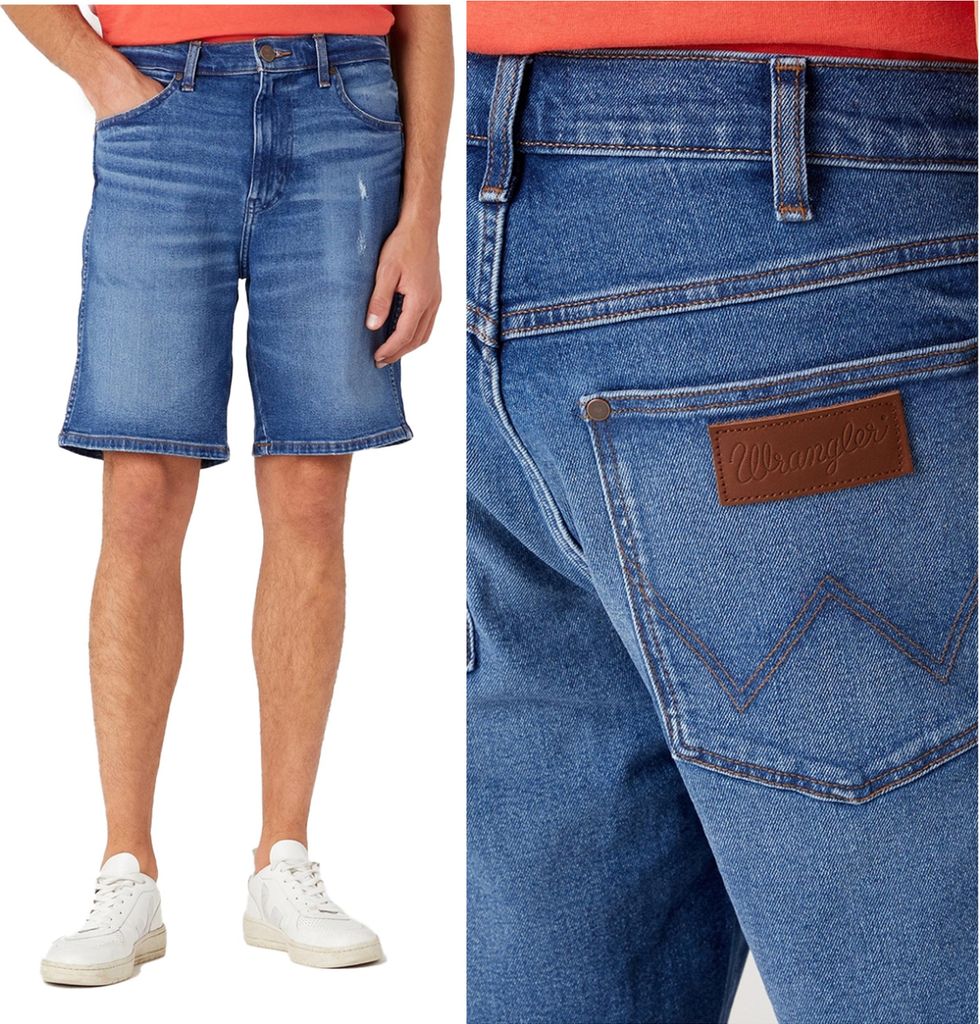 WRANGLER Herren, Shorts FRONTIER SHORT, Regular fit, W32, Blau, kurze, hosen,
