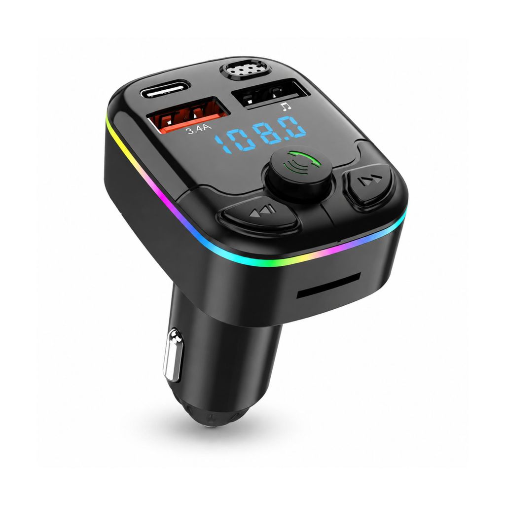 Bluetooth FM Transmitter Auto – KFZ Radio Adapter für Produktbild 