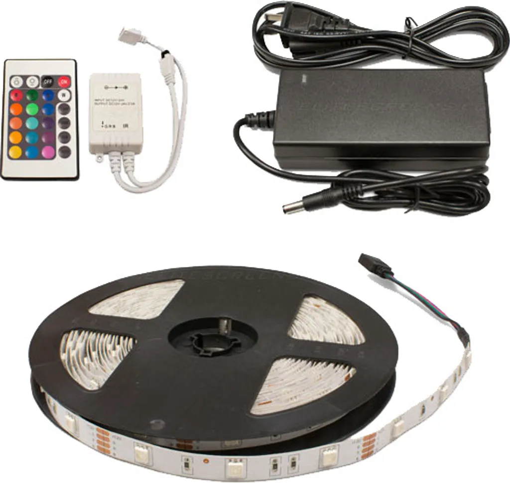 Système d'éclairage LED arrière pour écran de projection fixe