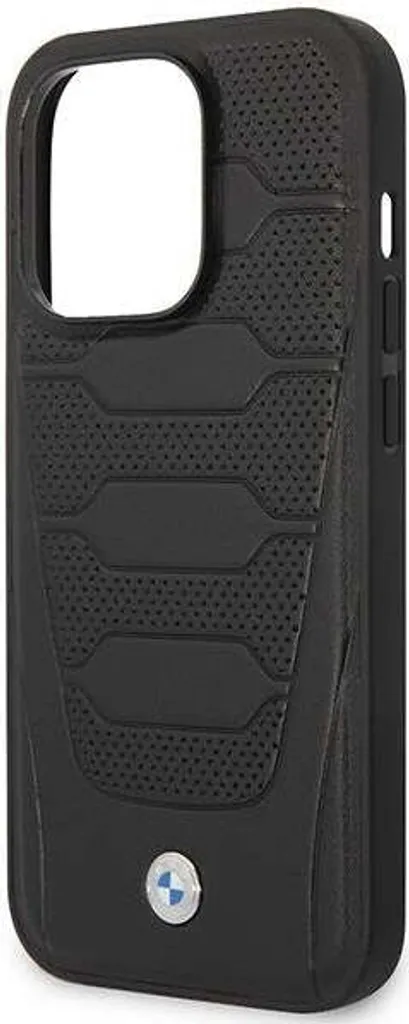 BMW iPhone 14 Pro Max Case Leather Seats Pattern MagSafe Black - Shop - 6