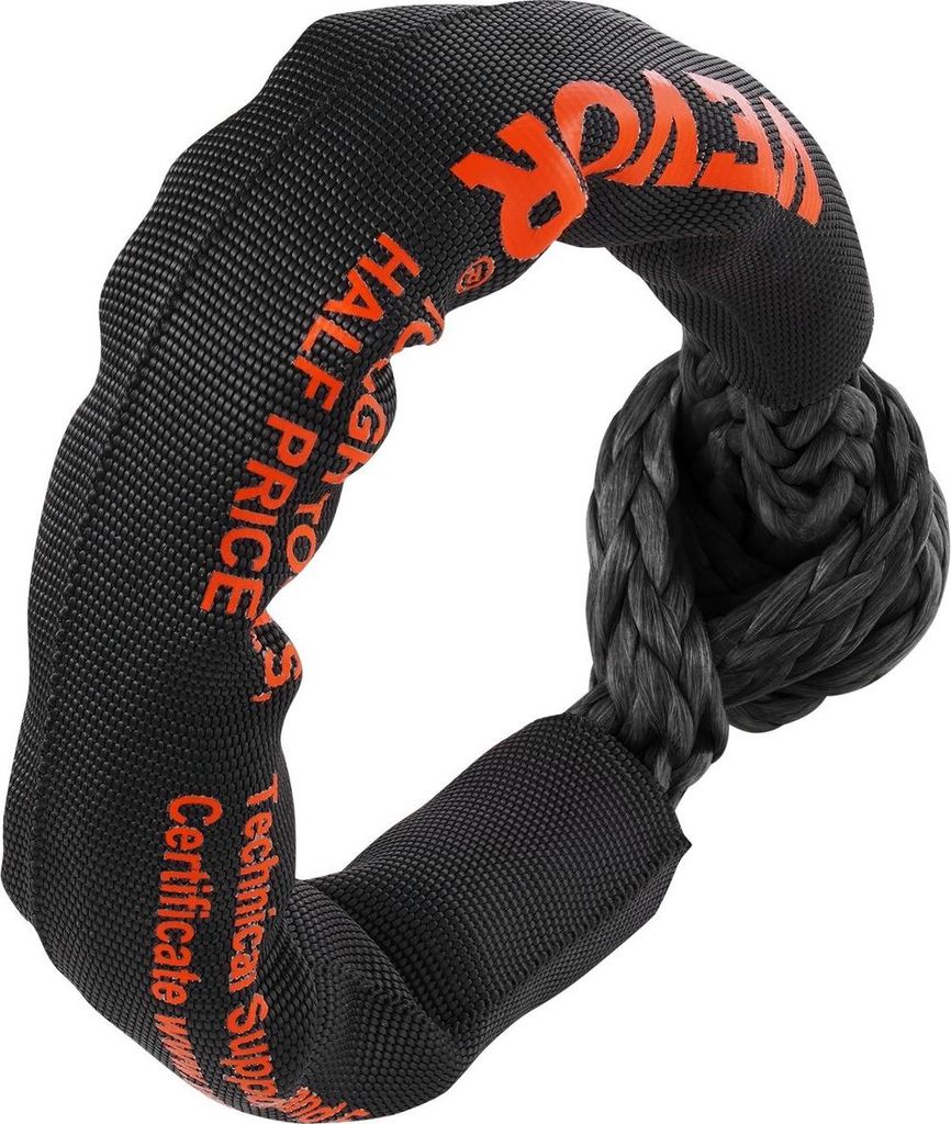 Weiches Kunststoff-Bergeseil mit Soft Shackle, 2 Stück, 1/2" x 22", 44092 lbs Bruchfestigkeit