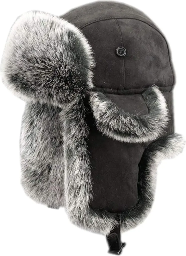 Zylioo Cappello Da Aviatore XXL In Finta Pelliccia - Per Teste Grandi (60-65 Cm), Caldo Invernale Con Paraorecchie - 4