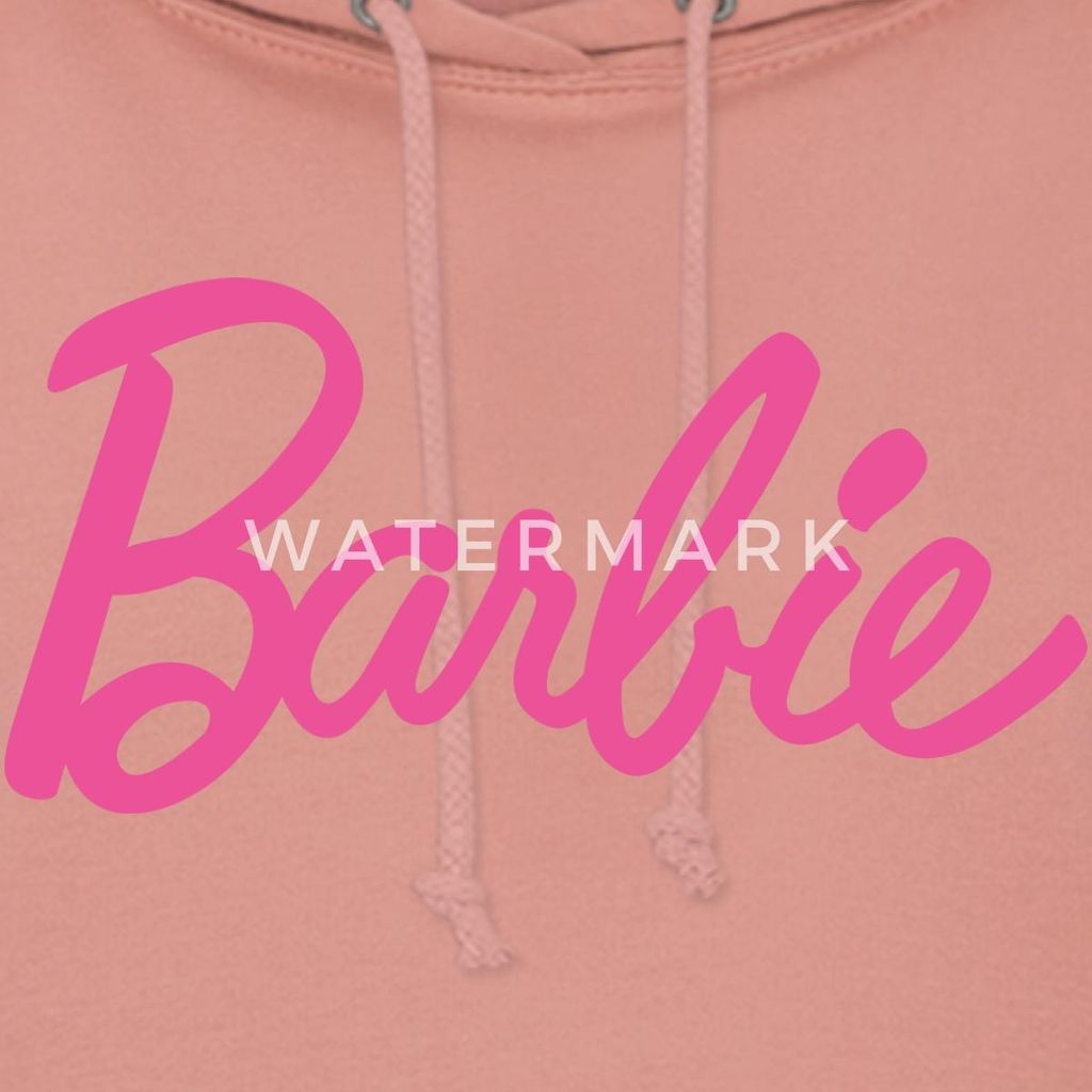 Spreadshirt Barbie Klassisches Logo Damen Hoodie, XXL, Altrosa