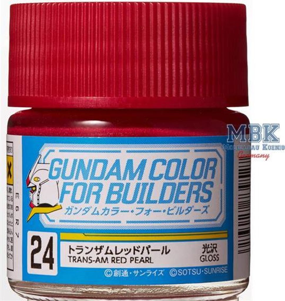 Mr Hobby - Gunze UG-24 - Gundam Color For Builders (10ml) TRANS-AM RED PEARL