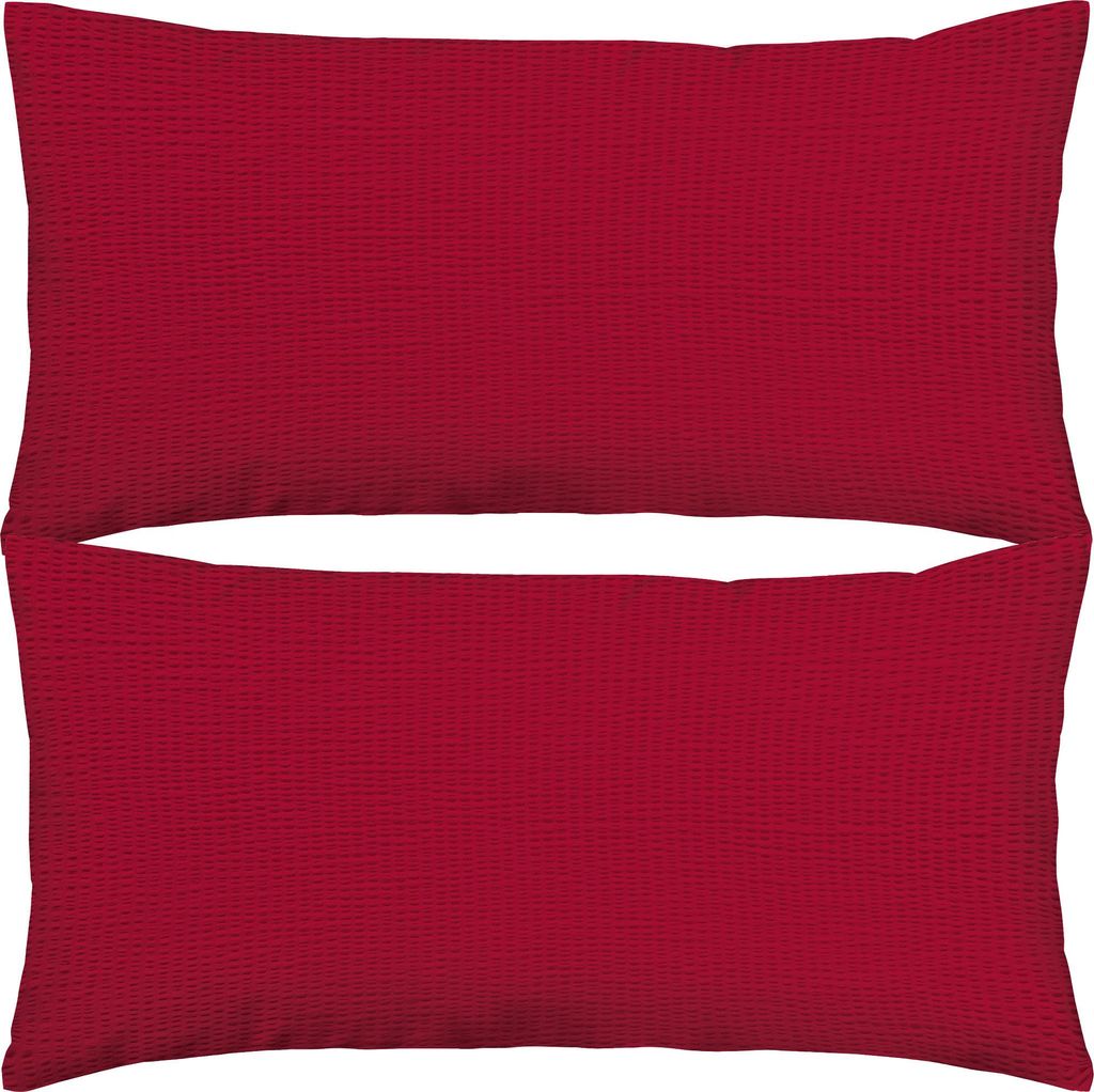 Erwin Müller Kissenbezug Wertingen" im 2er-Pack rot 40x80 cm"