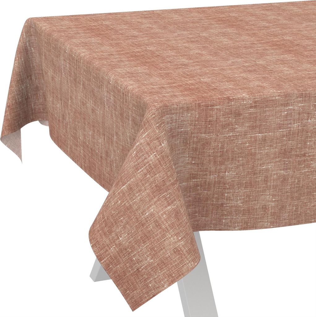 Tischdecke Melliert Vintage Rot 240x140cm Schnittkante