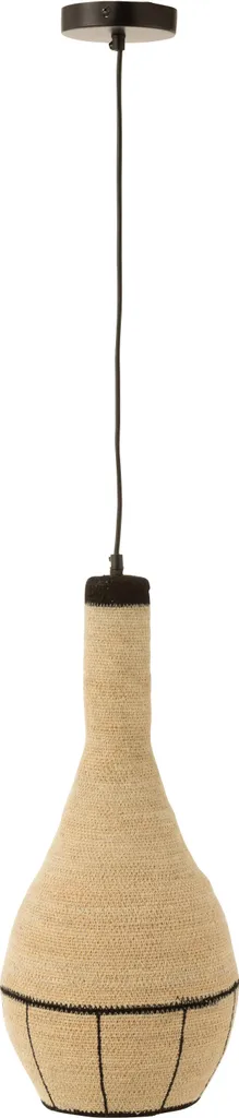 Suspension Naturelle en Herbe de Mer Tressée pour un Salon Bohème Chic