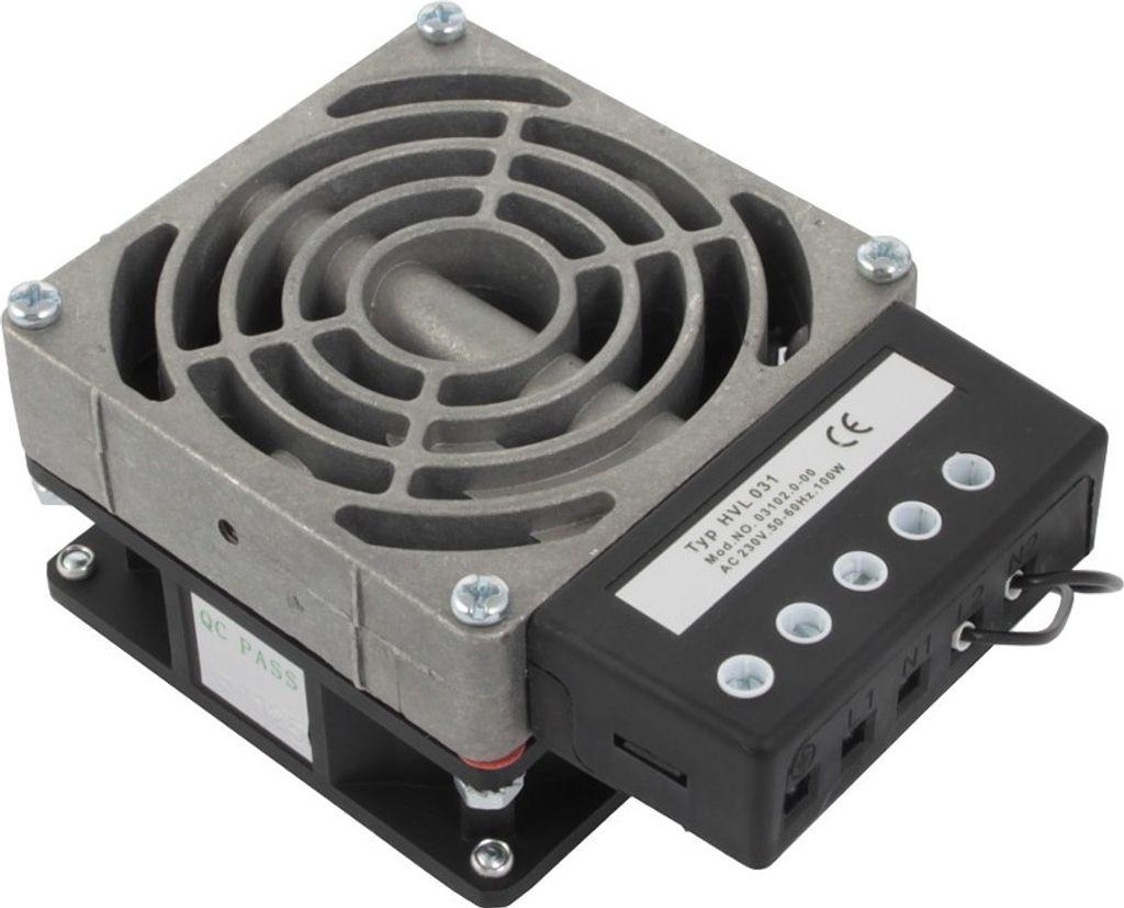 Heizelement für Outdoor Serverschränke 100W mit Ventilator