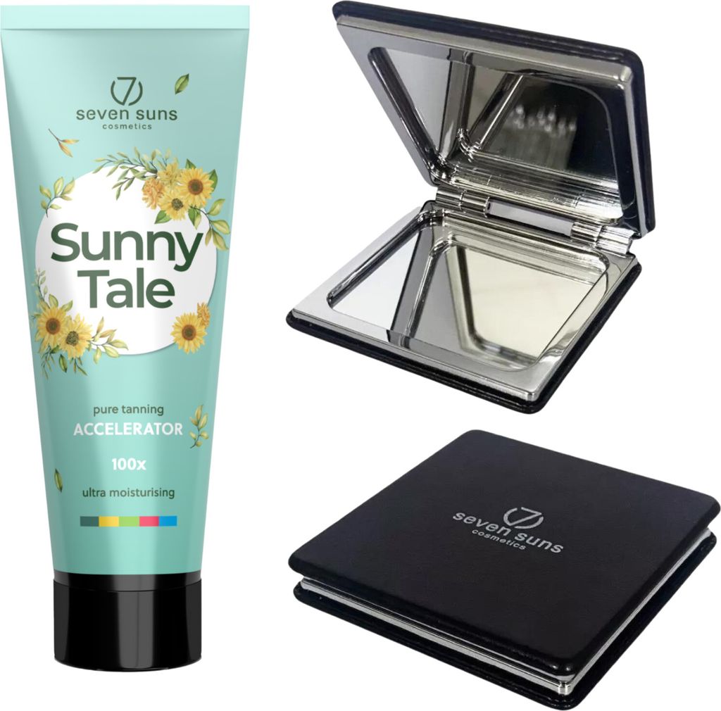 7suns Sunny Tale Bräunungsbeschleuniger 250ml + Gratis Doppelspiegel