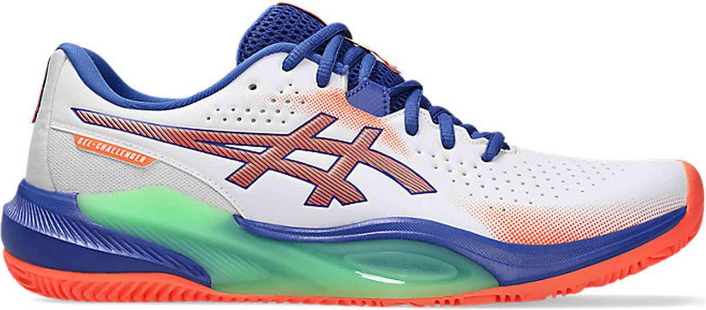 Asics Padel Shoes 1041A511-100 in WHITE/VIVID CORAL color size 46