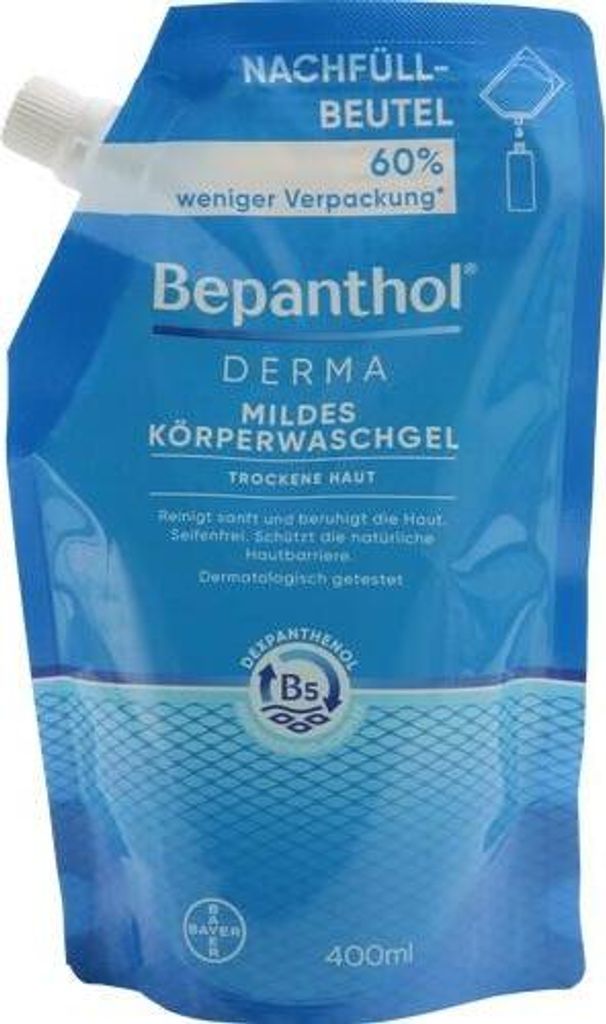 Bepanthol Derma jemný telový umývací gél na citlivú a suchú Obrázok produktu 