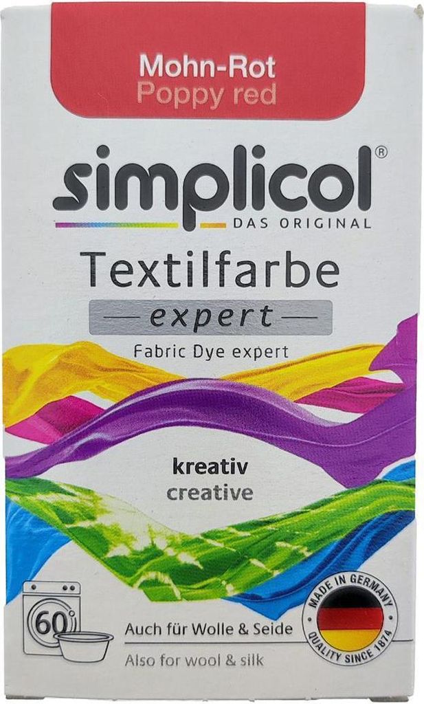 Simplicol 1703, Rot, 1 Stück(e), Mohn-Rot, 150 g, Box, Produktbild 