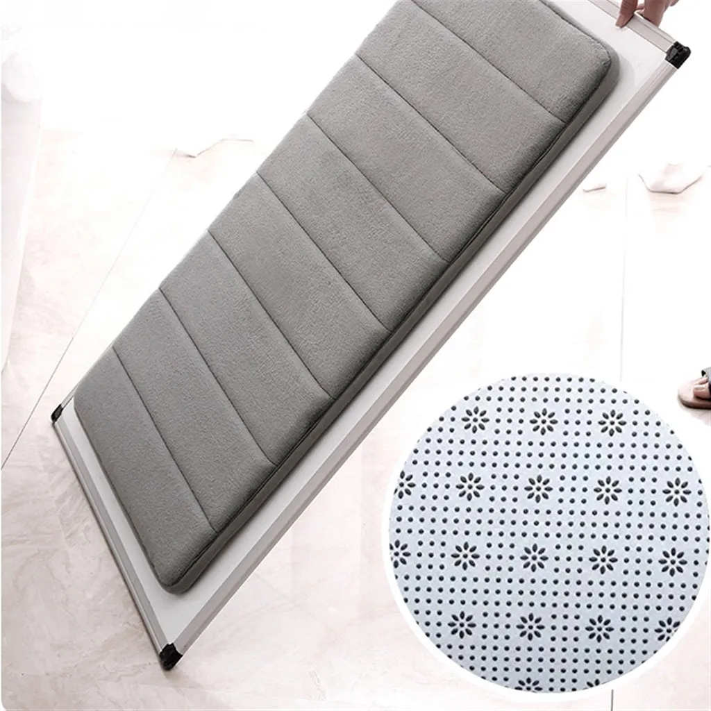 Set 5 Tappeti Bagno Grigio: Relax e Sicurezza con Microfibra Soft - 10