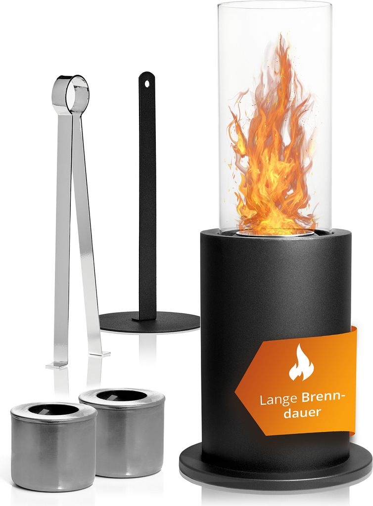 Standkamin Bodenkamin Terrassenkamin Bio Ethanol Garten Deko Kamin Outdoor