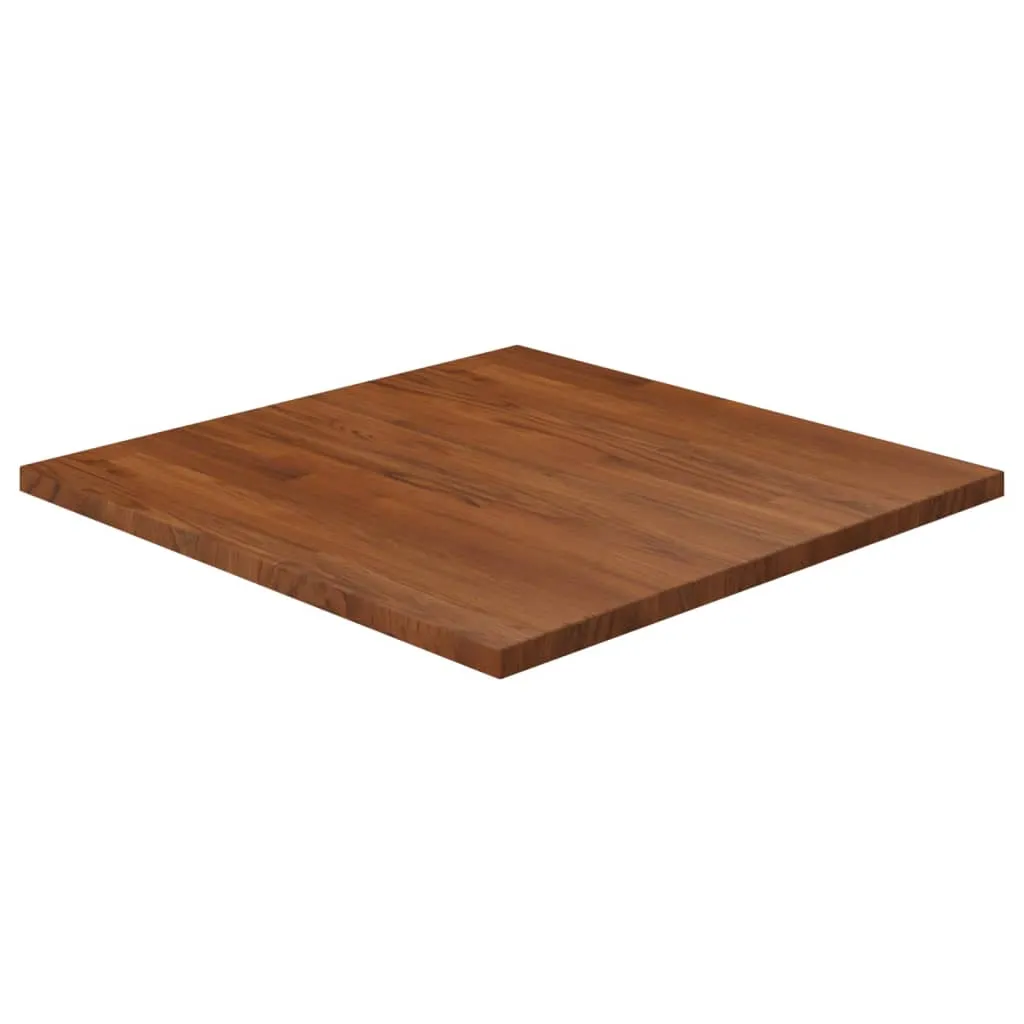 Piano Tavolo Rovere Massiccio Marrone Scuro 70x70 - Progetti DIY