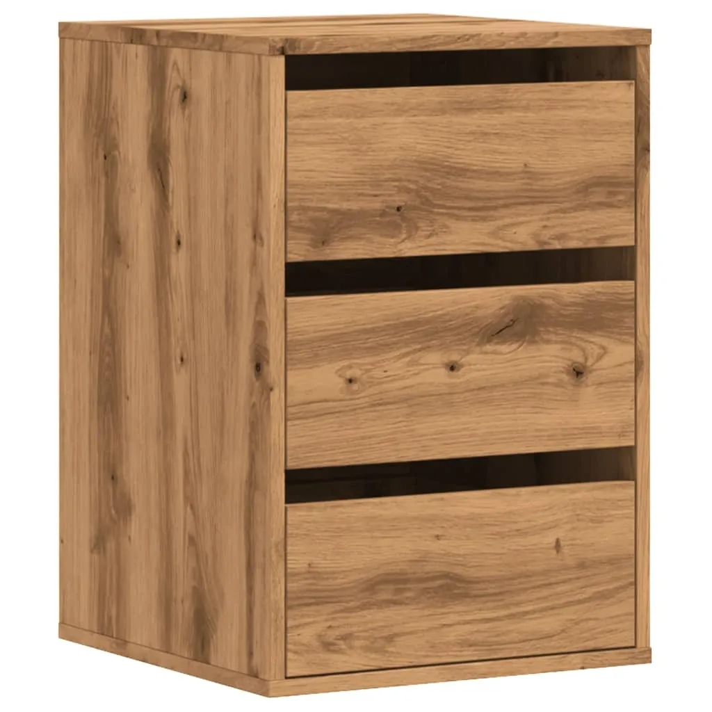 Cassettiera Scrivania Rovere Artisan 40x41x58 cm | Organizzazione Office