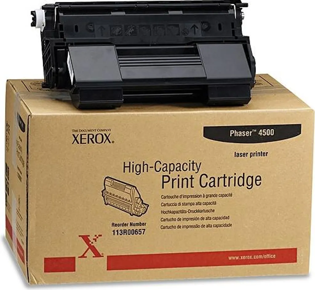 Toner Xerox 113R00657 Noir Haute Capacité pour Imprimante Phaser 4500