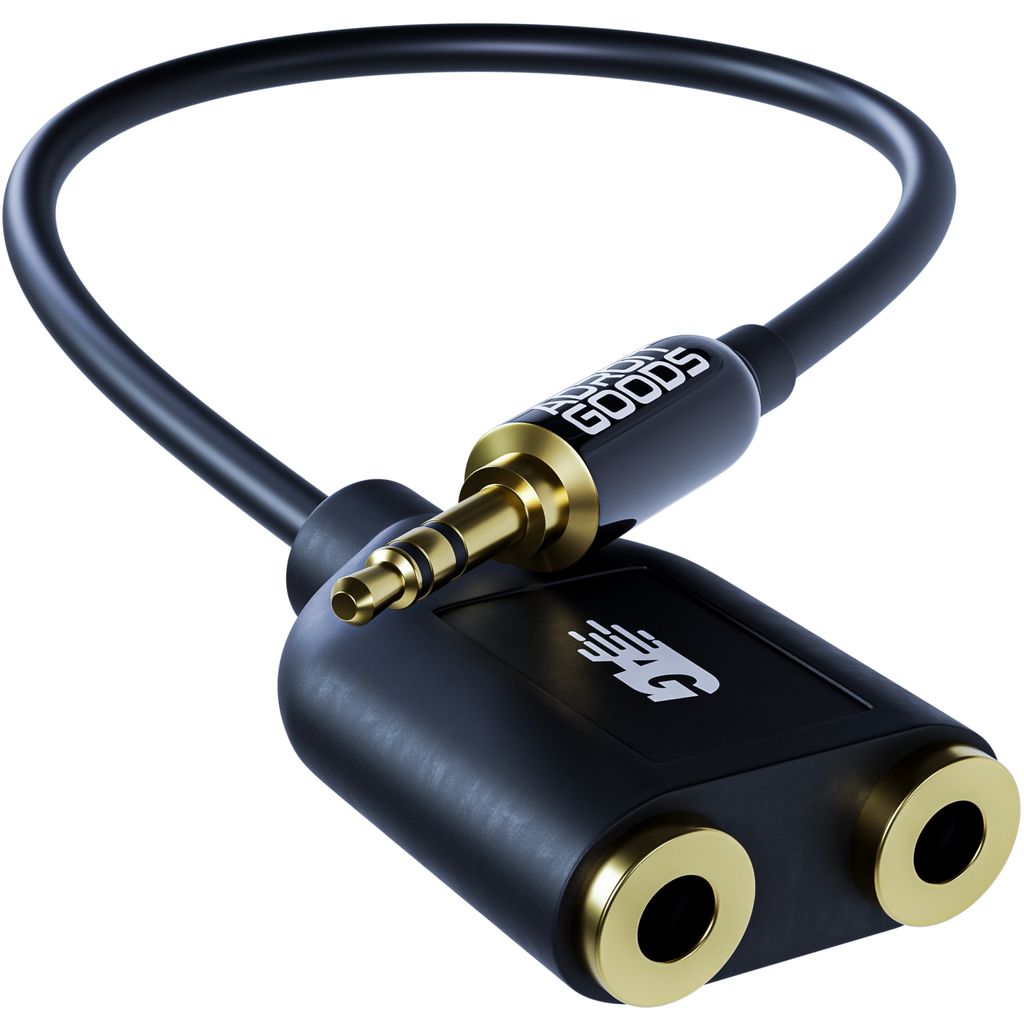 AdroitGoods Rozbočovač jack (3,5 mm) - jack (3,5 mm) na Obrázek produktu 